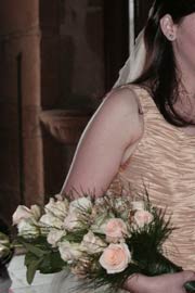 bouquet rose pesca