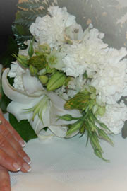 bouquet sposa rotondo bianco