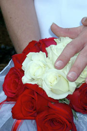 bouquet rose tondo