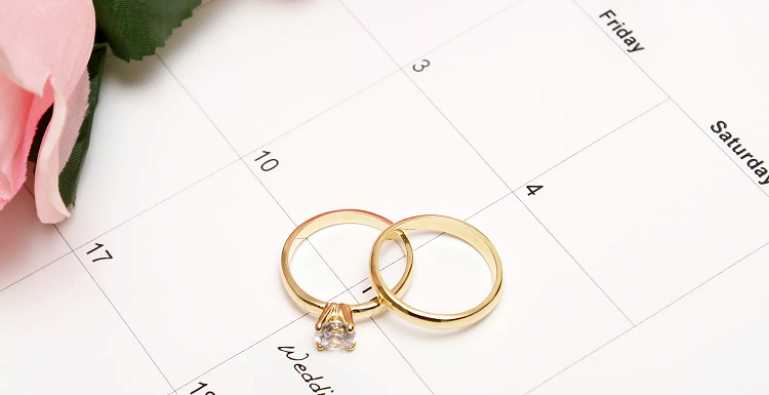 Il giorno del matrimonio. Quali sono i giorni fortunati per sposarsi 2023?