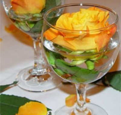 decorazioni ricevimento tema matrimonio in arancione