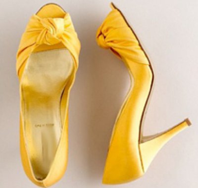 scarpe da sposa  tema matrimonio in giallo