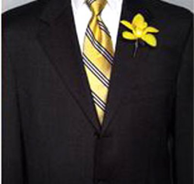 abito sposo tema matrimonio in giallo