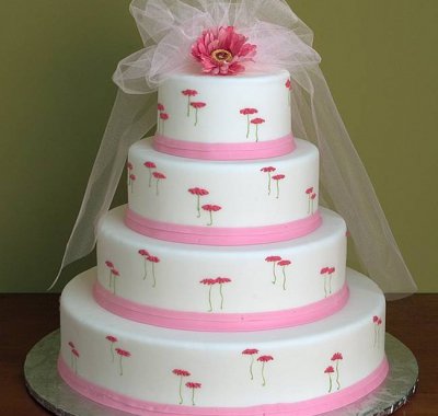 torta matrimonio tema matrimonio in rosa