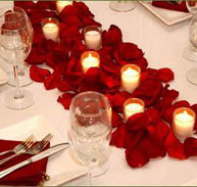 addobbi ricevimento tema matrimonio in rosso