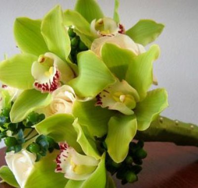 bouquet tema matrimonio in verde