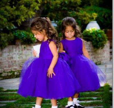 abito damigella tema matrimonio in viola