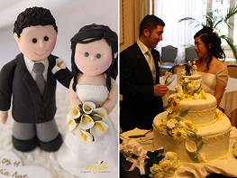 sposi sulla torta